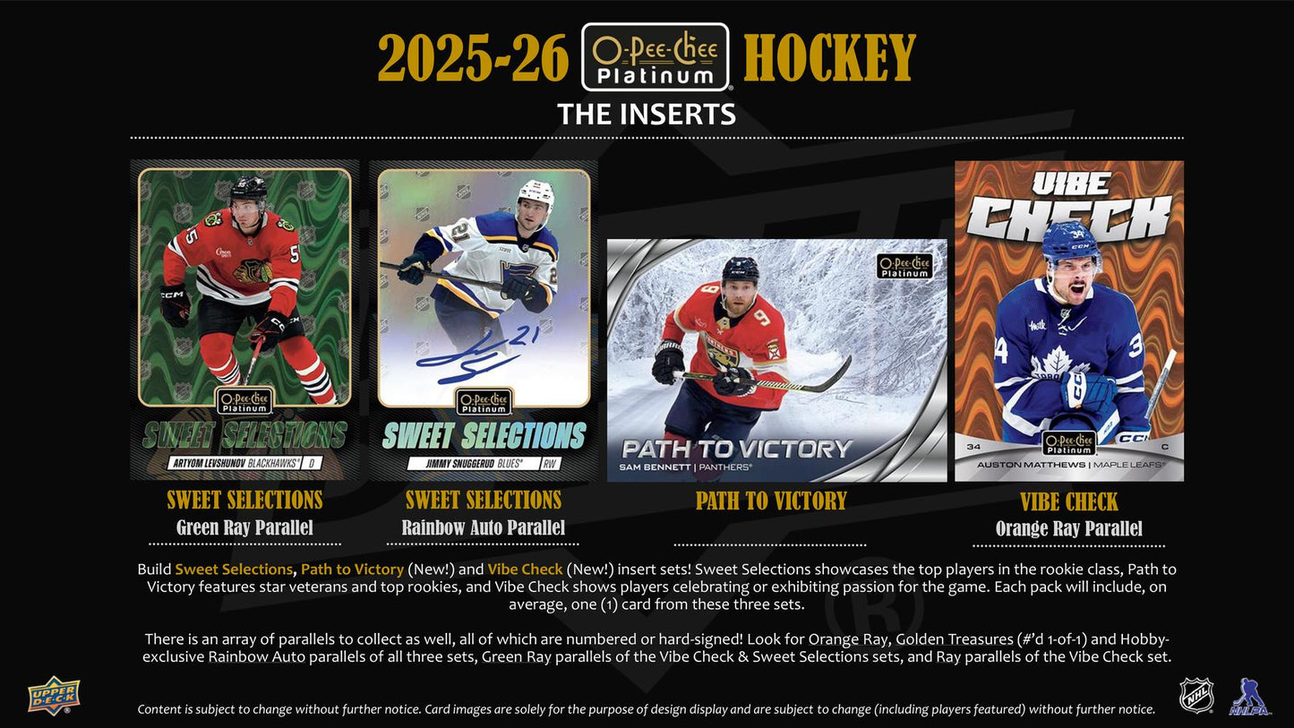 2025/26 Upper Deck O-Pee-Chee Platinum Hockey Hobby
