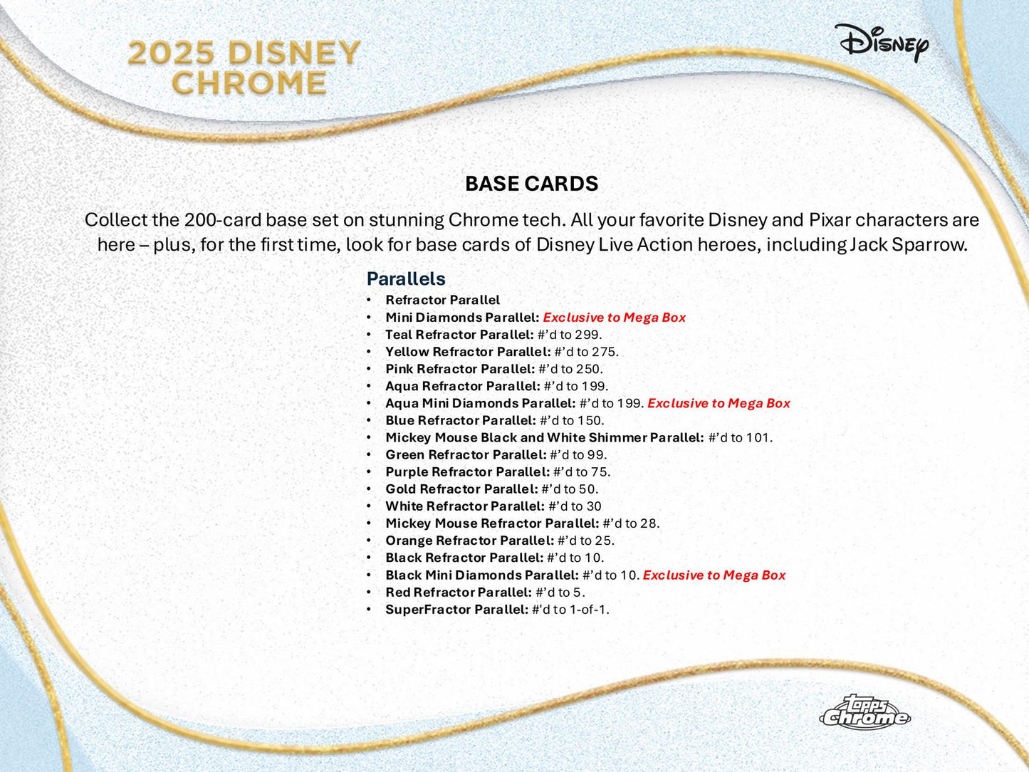 Disney Chrome Mega (Topps 2025)