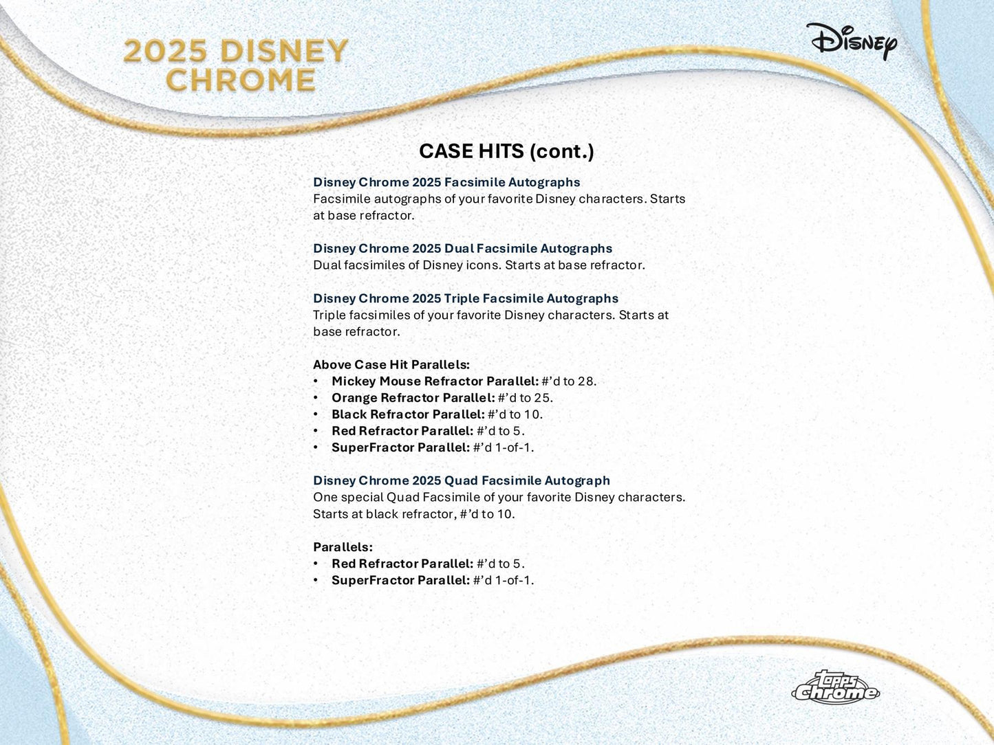 Disney Chrome Mega (Topps 2025)