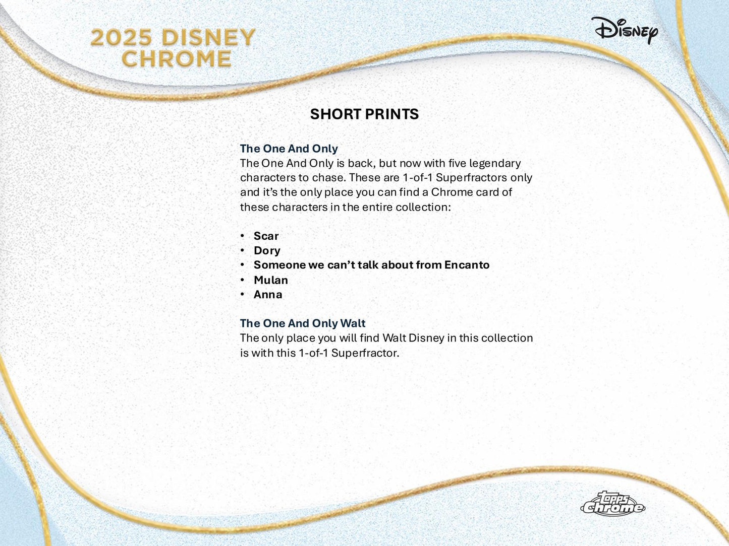 Disney Chrome Mega (Topps 2025)
