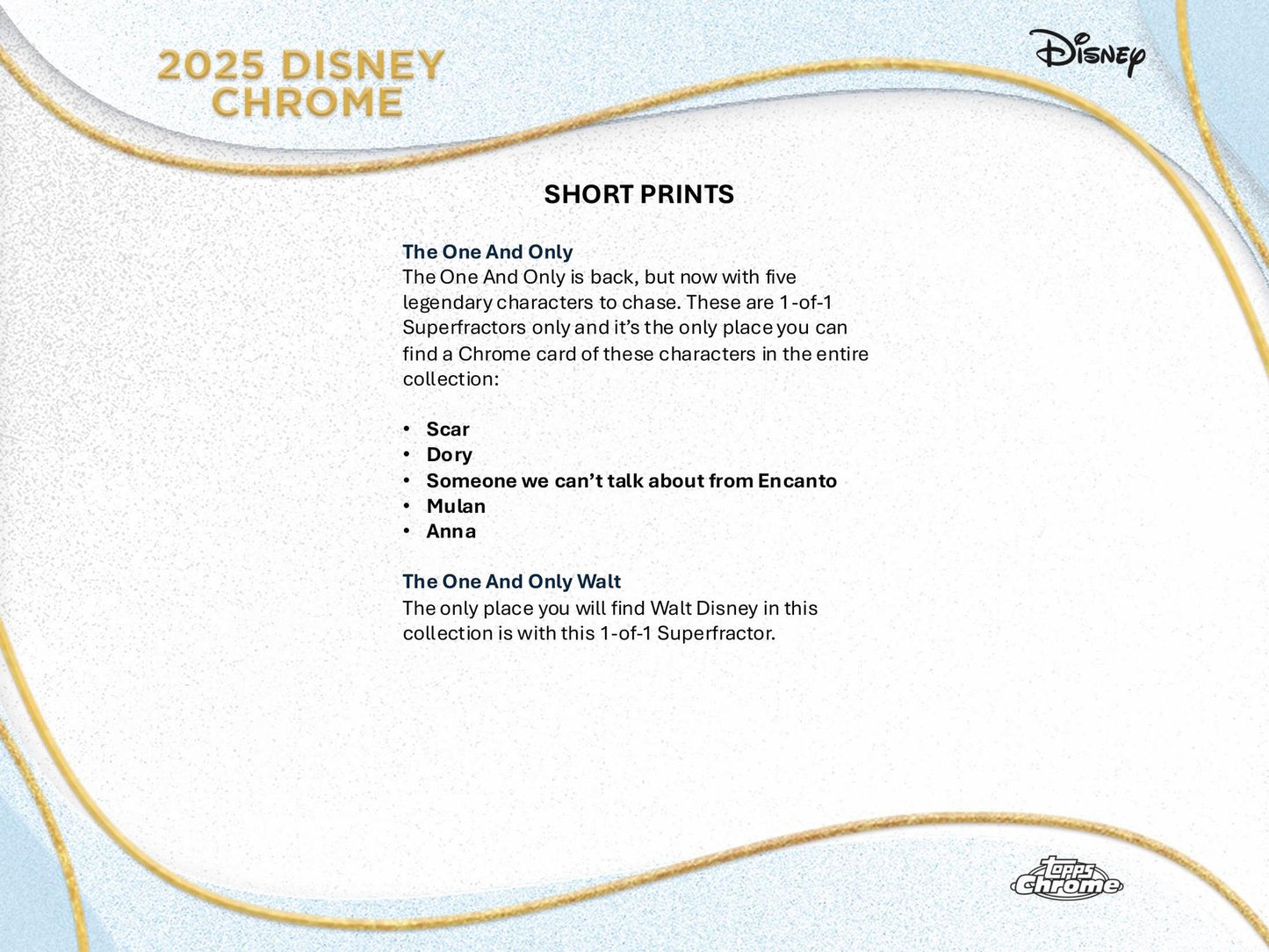 Disney Chrome 7-Pack Blaster (Topps 2025)