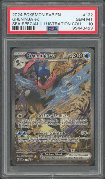 compare product 2024 Pokemon SV Promo Greninja SIC 132 PSA 10