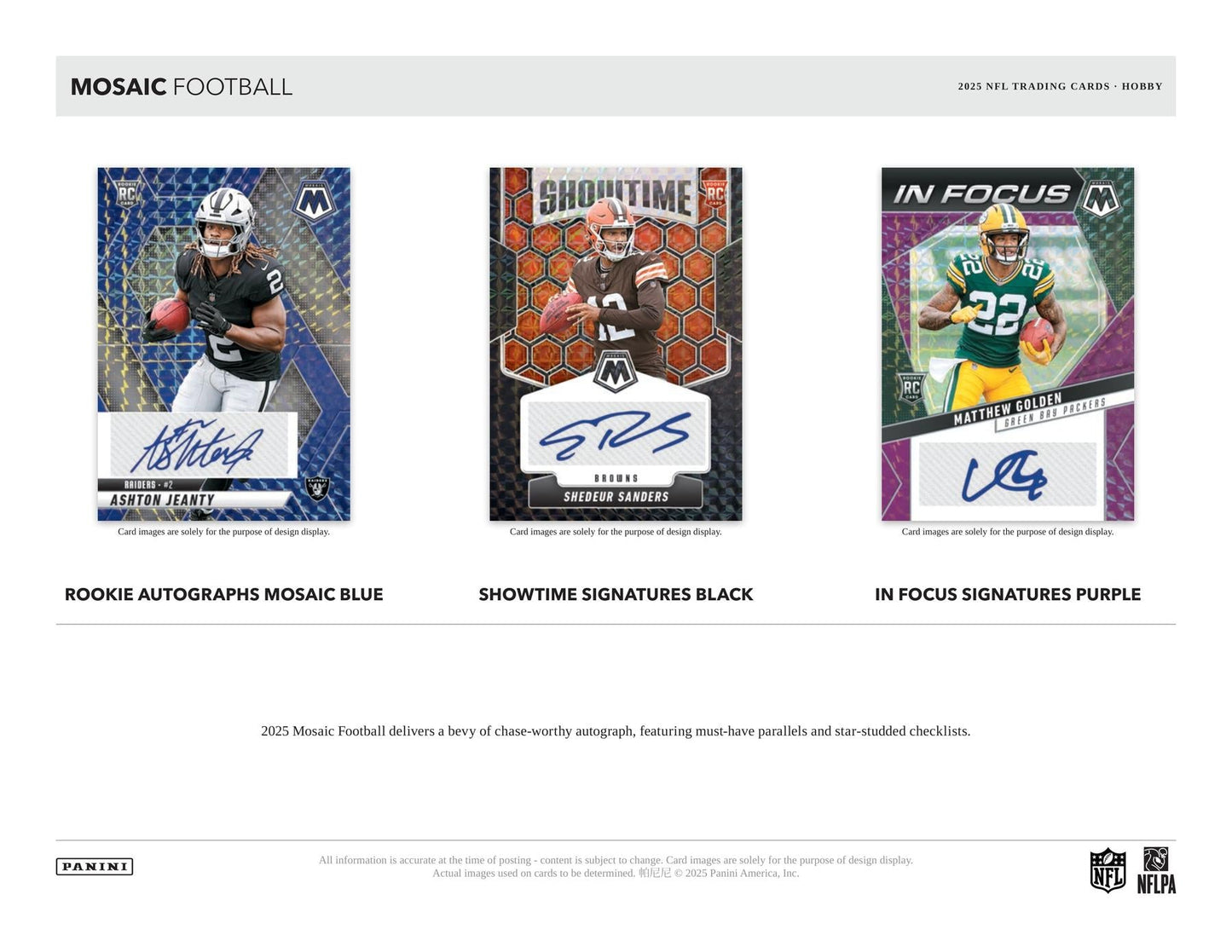 2025 Panini Mosaic Football Hobby