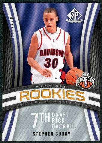 compare product 2009 Upper Deck SP Game Used Stephen Curry Rookie /399