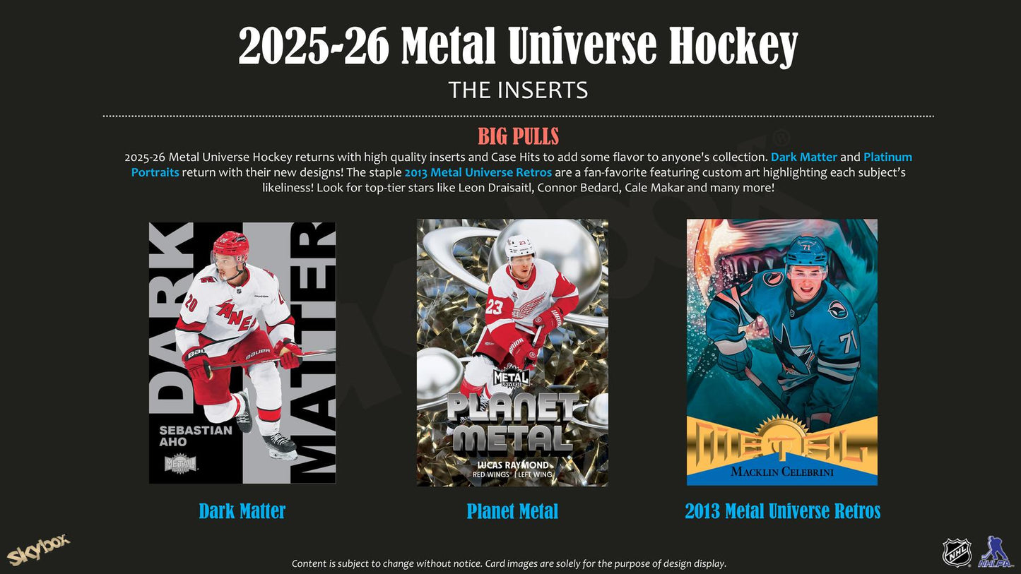 2025/26 Upper Deck Skybox Metal Universe Hockey Blaster