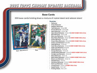 2025 Topps Chrome Update Series Baseball Hobby Jumbo Pack