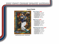 2025 Topps Chrome Update Series Baseball Hobby Jumbo Pack
