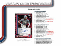2025 Topps Chrome Update Series Baseball Hobby Jumbo Pack