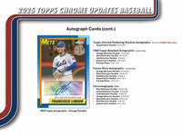 2025 Topps Chrome Update Series Baseball Hobby Jumbo Pack