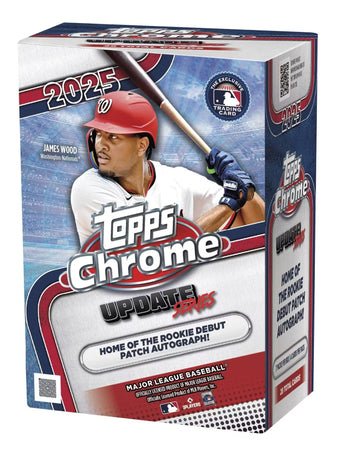 compare product 2025 Topps Chrome Update Series Baseball Blaster 40 Box Case