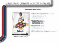2025 Topps Chrome Update Series Baseball 7-Pack Blaster