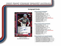 2025 Topps Chrome Update Series Baseball 7-Pack Blaster