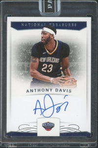 2017/18 Panini National Treasures Anthony Davis Auto Black Box 1/1