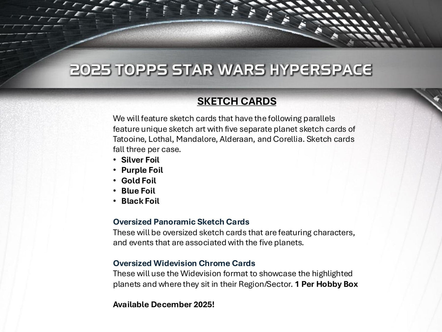 Star Wars Hyperspace Hobby (Topps 2025)