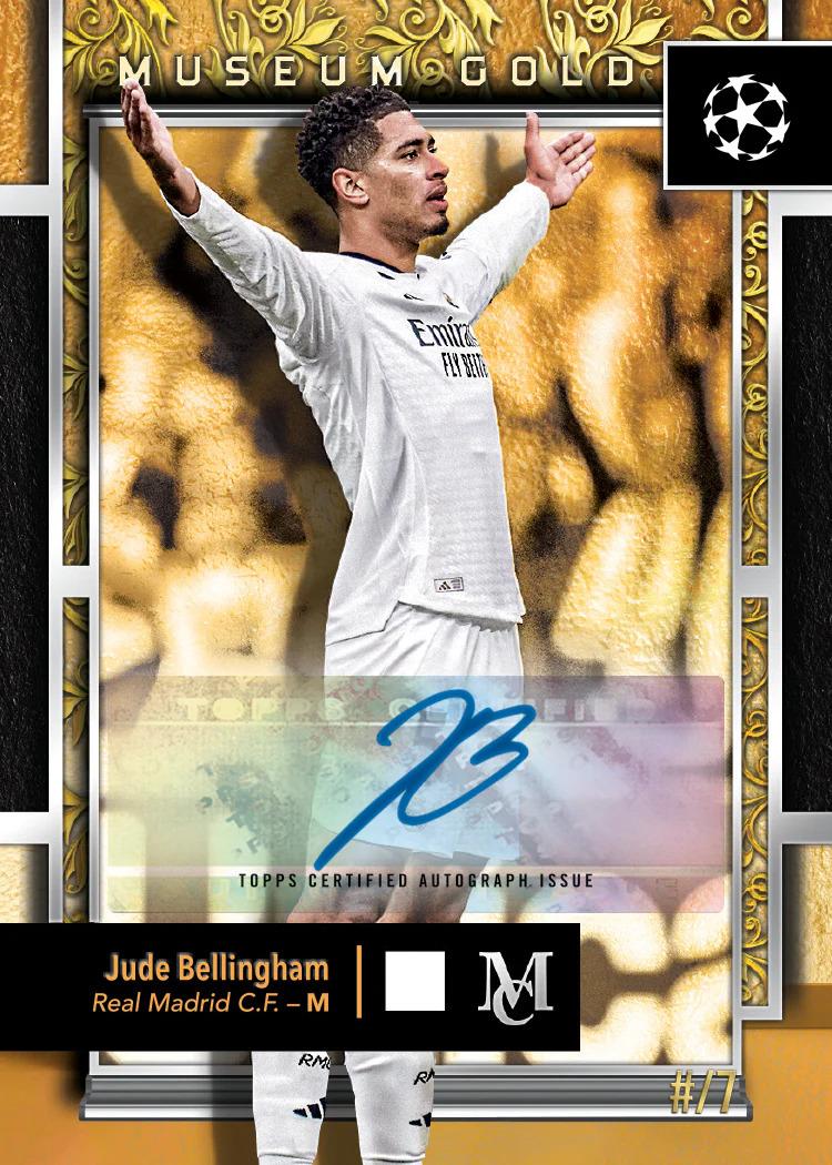 2024/25 Topps UEFA Club Competitions Museum Collection Soccer Hat-Trick