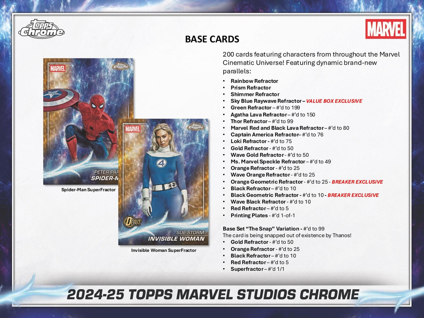 Marvel Studios Chrome Hobby (Topps 2024/25)