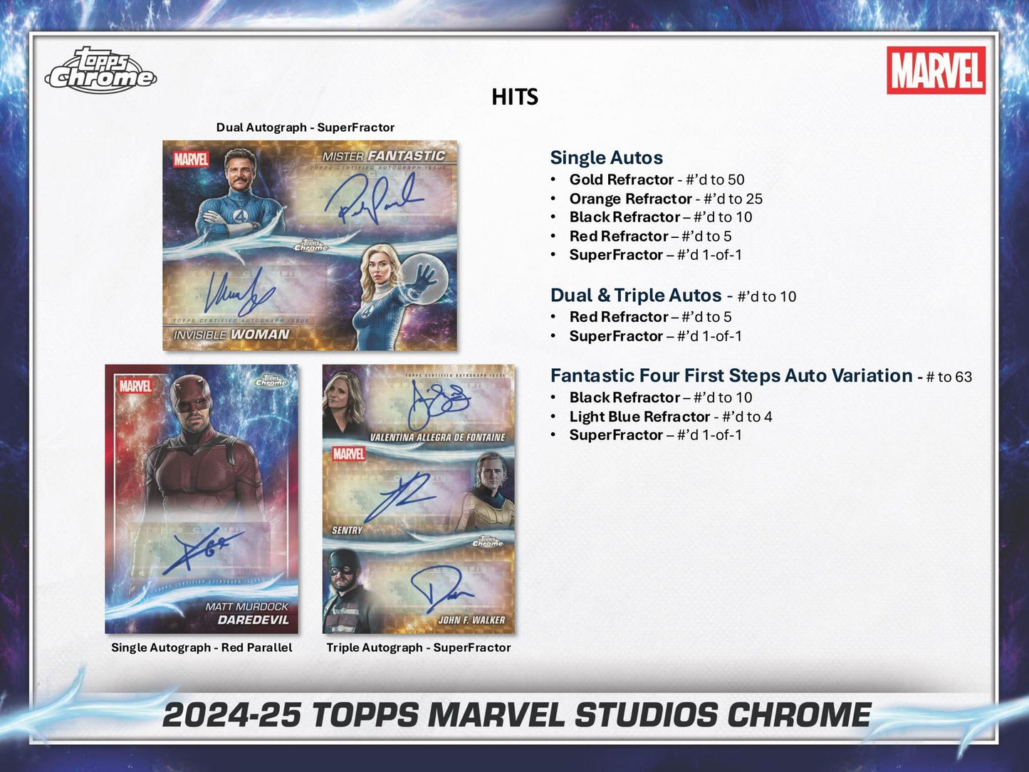 Marvel Studios Chrome Hobby (Topps 2024/25)