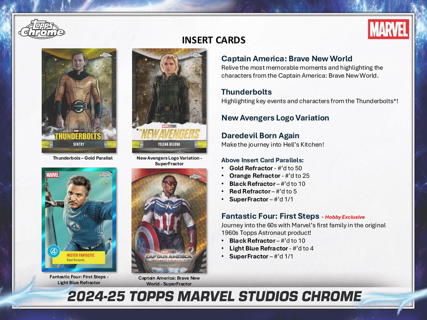 Marvel Studios Chrome 7-Pack Blaster (Topps 2024/25)