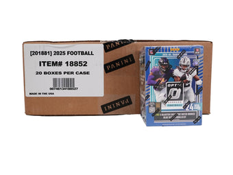 compare product 2025 Panini Donruss Optic Football 6-Pack Hobby Blaster (Blue Scope Parallels!)