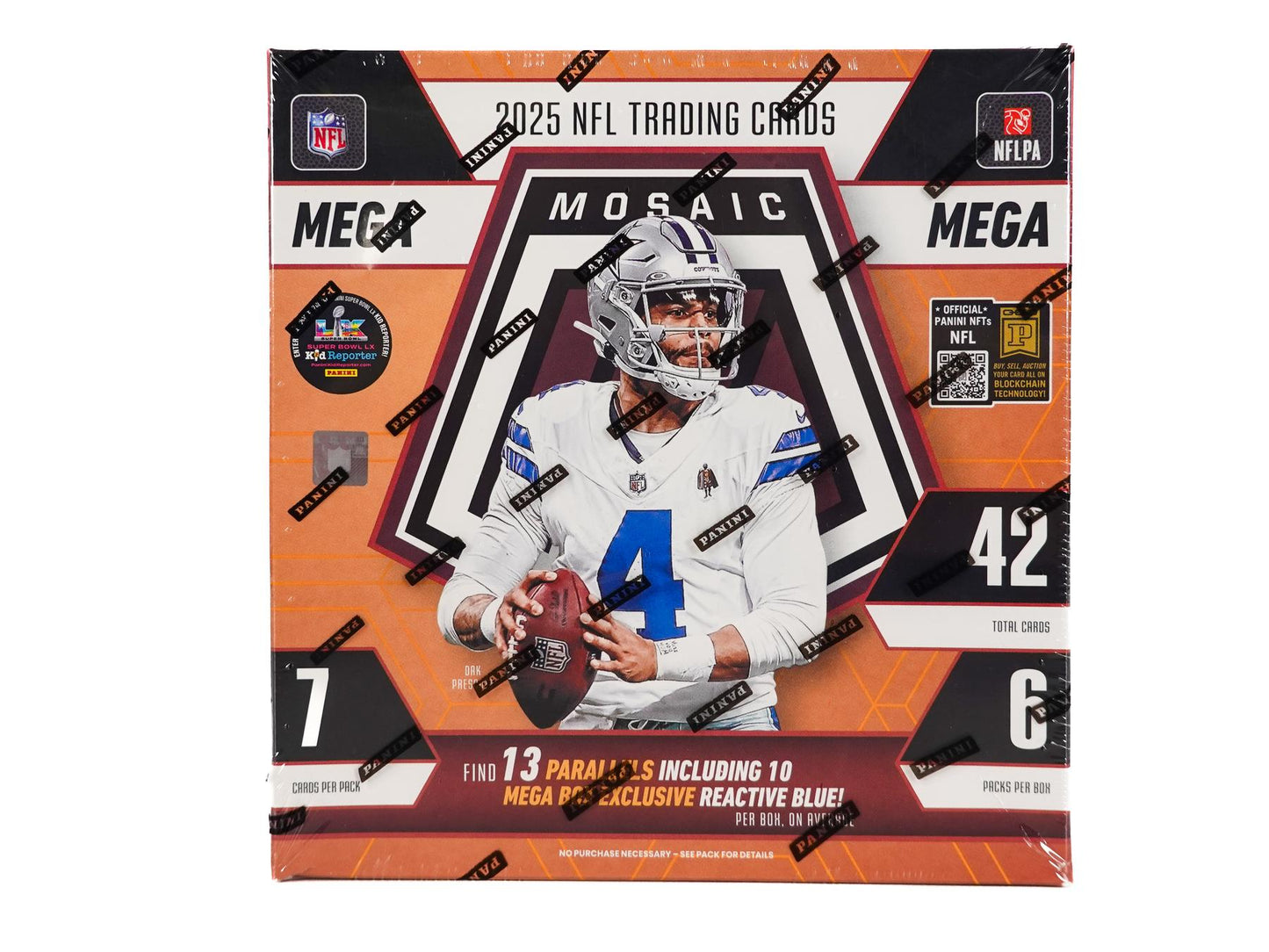 2025 Panini Mosaic Football Mega (Reactive Blue Parallels!)