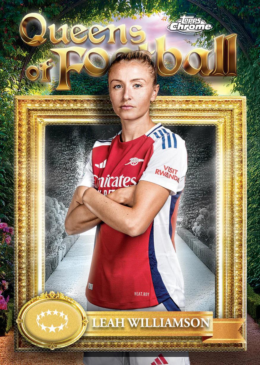 2024/25 Topps Chrome UEFA Women's Champions League Soccer 7-Pack Blaster