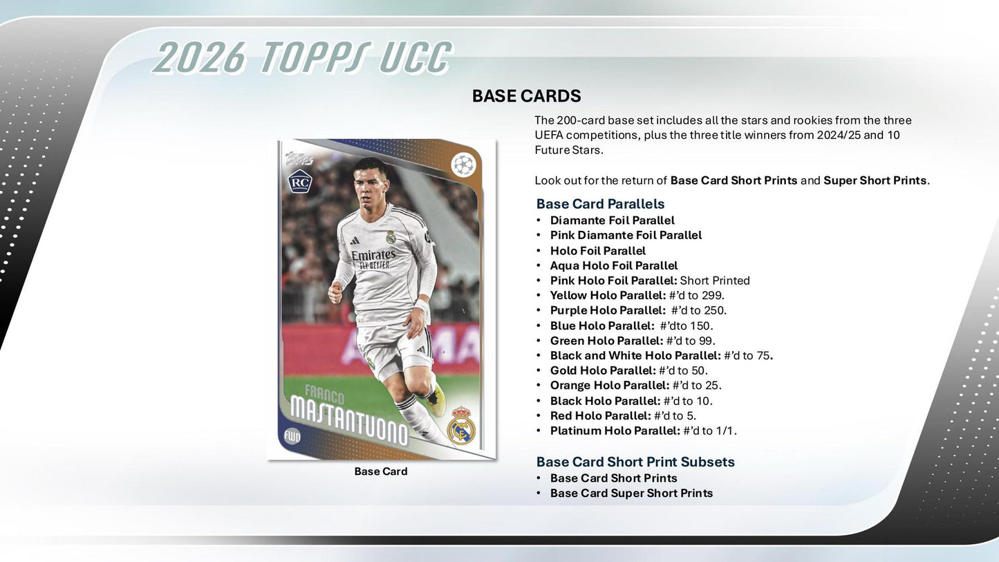 2025/26 Topps UEFA Club Competitions Soccer Hanger