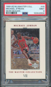 1999 UD Master Collection Michael Jordan #VII /500 PSA 9
