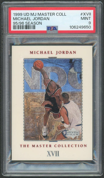 compare product 1999 UD Master Collection Michael Jordan #XVII /500 PSA 9