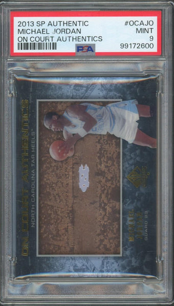 compare product 2013 SP Authentic Michael Jordan On Court Authentics PSA 9