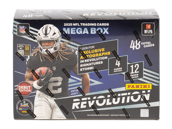 compare product 2025 Panini Revolution Football Mega (Storm Parallels!)