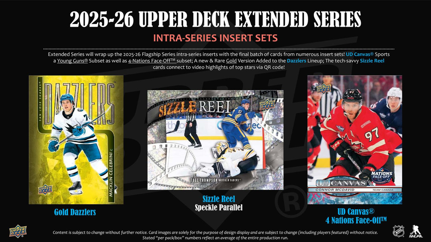 2025/26 Upper Deck Extended Series Hockey Blaster