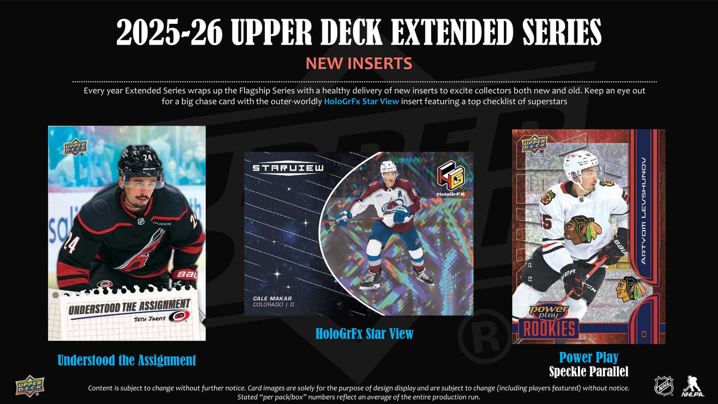 2025/26 Upper Deck Extended Series Hockey Blaster