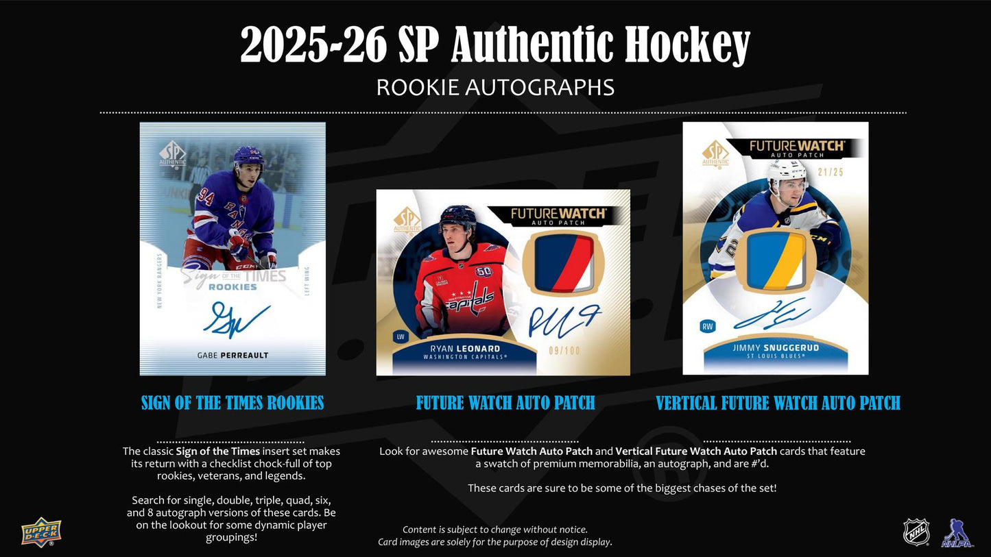 2025/26 Upper Deck SP Authentic Hockey Hobby