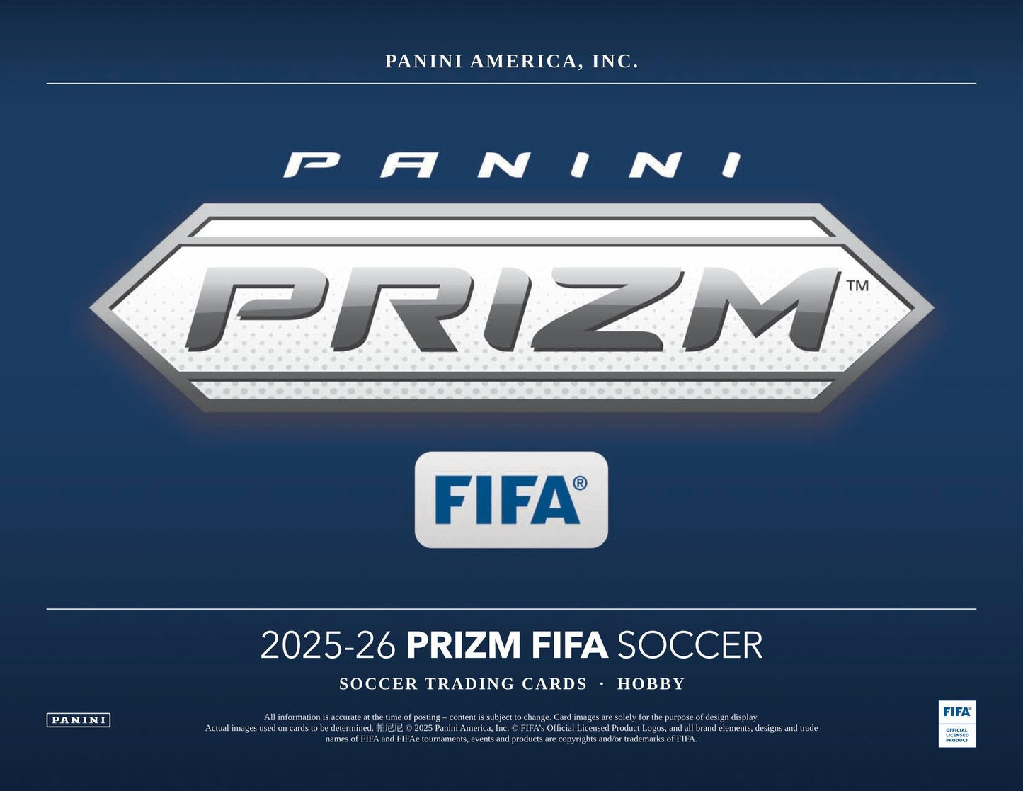 2025/26 Panini Prizm FIFA Soccer Hobby