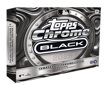 compare product 2025 Topps Chrome Black Baseball Hobby 12 Box Case