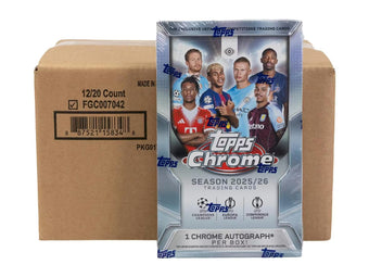 compare product 2025/26 Topps Chrome UEFA Club Competitions Soccer Hobby