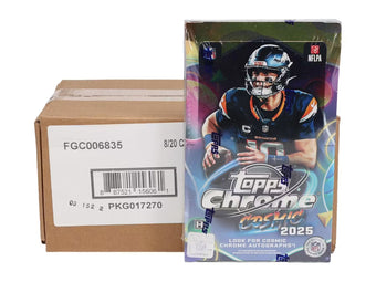 compare product 2025 Topps Cosmic Chrome Football Hobby