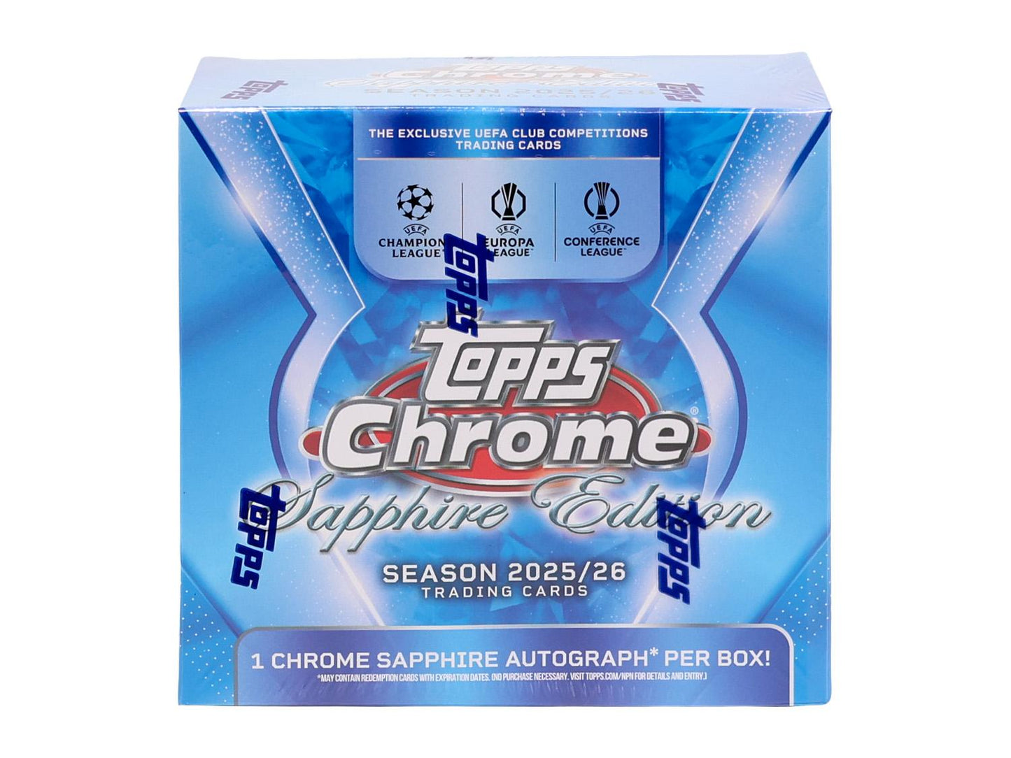 2025/26 Topps Chrome UEFA Club Competitions Soccer Sapphire Edition