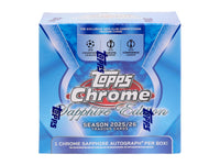 2025/26 Topps Chrome UEFA Club Competitions Soccer Sapphire Edition