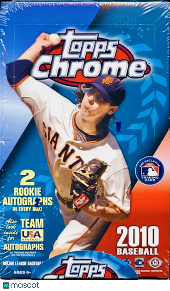 compare product 2010 Topps Chrome Baseball Hobby Box