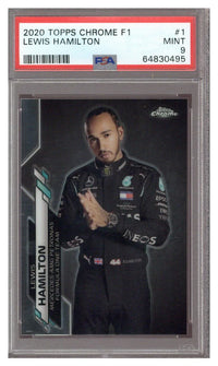 2020 Topps Chrome F1 Lewis Hamilton #1 PSA 9