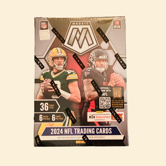 compare product 2024 Panini Mosaic NFL Football Blaster Box (Orange Fluorescent)