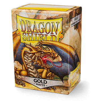 compare product Dragon Shield Standard Matte Gold Deck Protector Card Sleeves