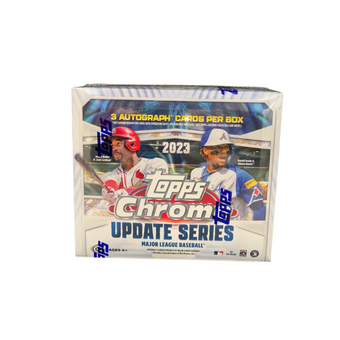 compare product 2023 Topps Chrome Update Series Baseball Jumbo 8 Box Case