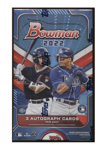 compare product 2022 Bowman Baseball Jumbo Box