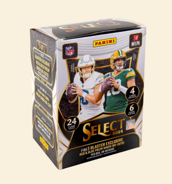 compare product 2024 Panini Select Football Blaster Box (Red and Blue)