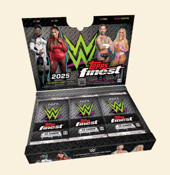 compare product 2025 Topps Finest WWE Hobby Box