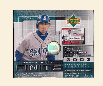 compare product 2003 Upper Deck Finite Baseball Hobby Box