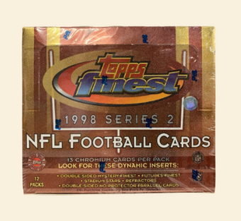compare product 1998 Topps Finest Series 2 Football Jumbo Hobby Box