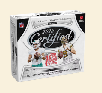 compare product 2020 Panini Certified FOTL Football Hobby Box